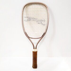 Slazenger Rover Racquetball Racket Vintage Sports Summer Preppy Leather Handle